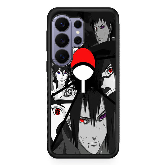 Naruto Uchiha Clan Samsung Galaxy S26 Ultra Case | Protective Rubber Cover