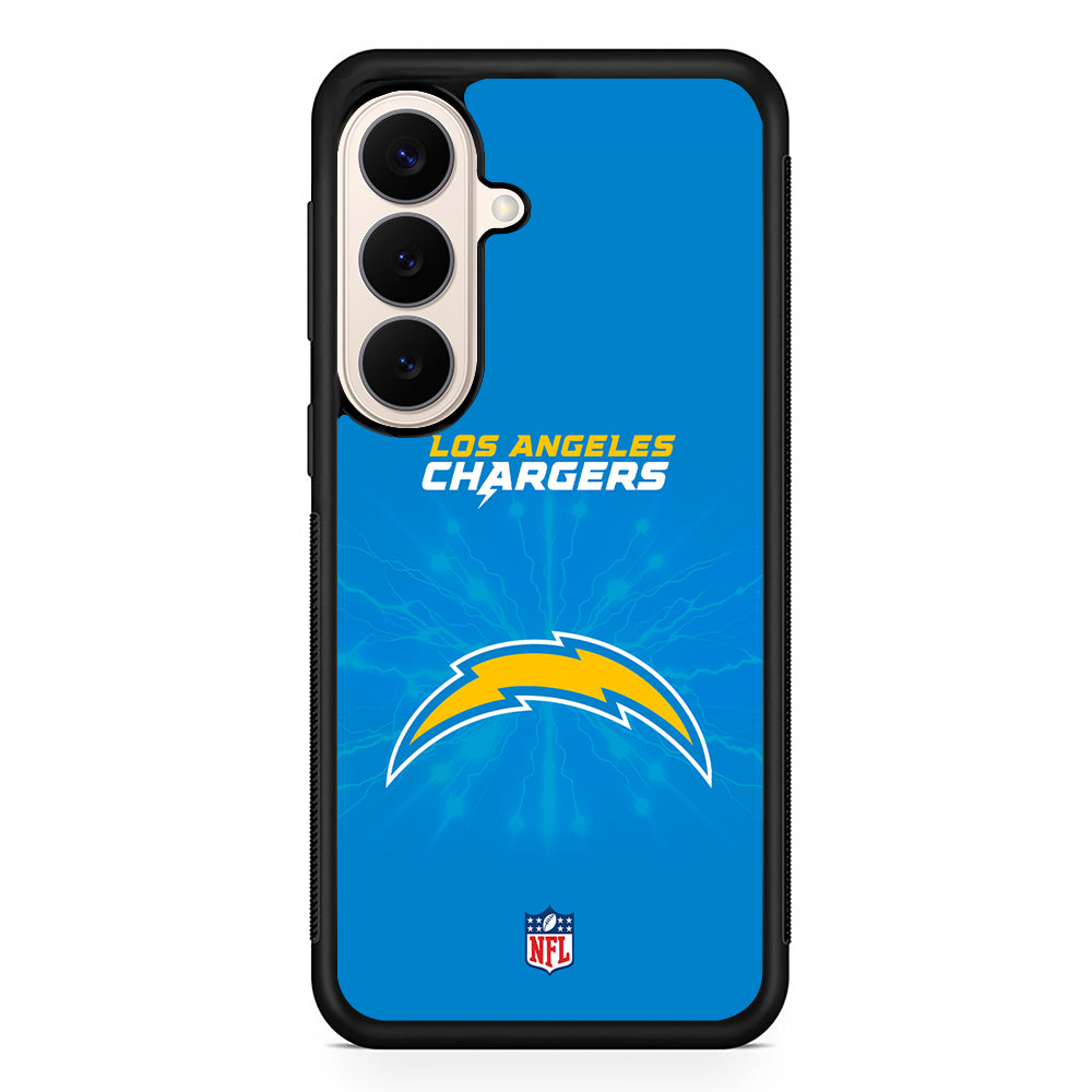 NFL Los Angeles Chargers Blue Samsung Galaxy S26 Case | Durable Protective Rubber Cover