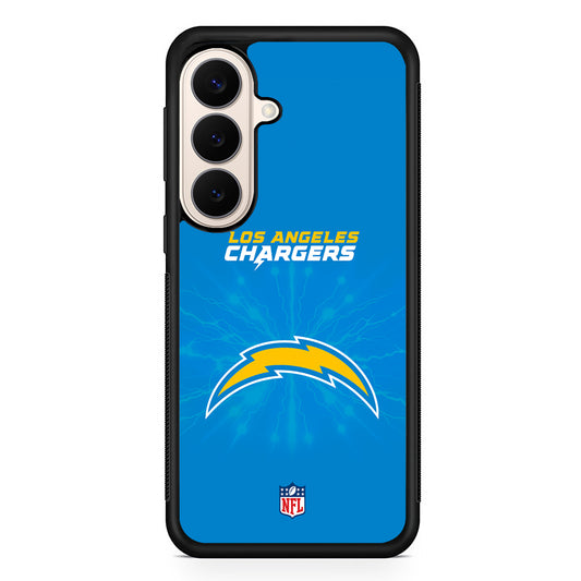 NFL Los Angeles Chargers Blue Samsung Galaxy S26 Case | Durable Protective Rubber Cover