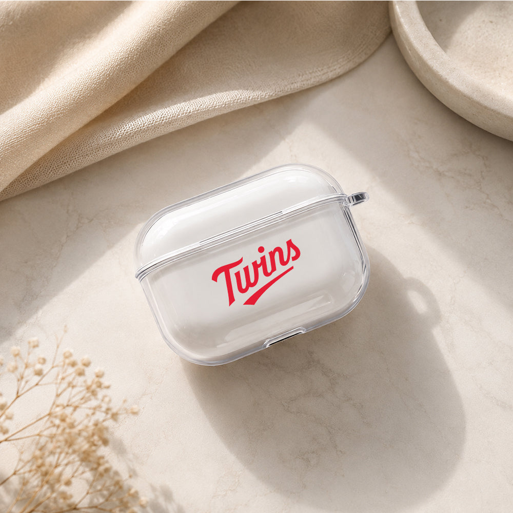 MLB Minnesota Twins Symbol Protective Apple AirPods Pro 3 Clear Case | Shockproof Cover