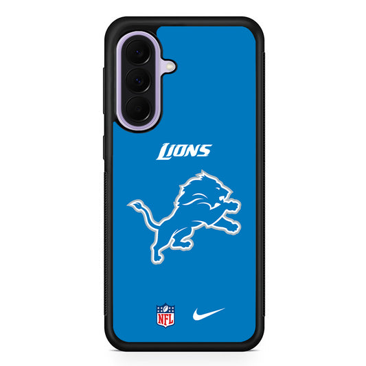 NFL Detroit Lions Blue Nike Samsung Galaxy A37 Case | Samsung Galaxy A37 Rubber Protective Case