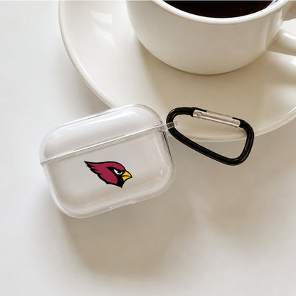 NFL Arizona Cardinals Symbol Protective Apple AirPods Pro 3 Clear Case | Shockproof Cover