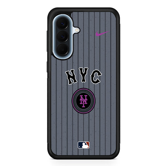 MLB New York Mets Gray Nike Samsung Galaxy A57 Case | Slim Samsung Galaxy A57 Protective Case