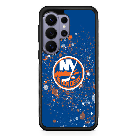 NHL New York Islanders Abstract Samsung Galaxy S26 Ultra Case | Protective Rubber Cover