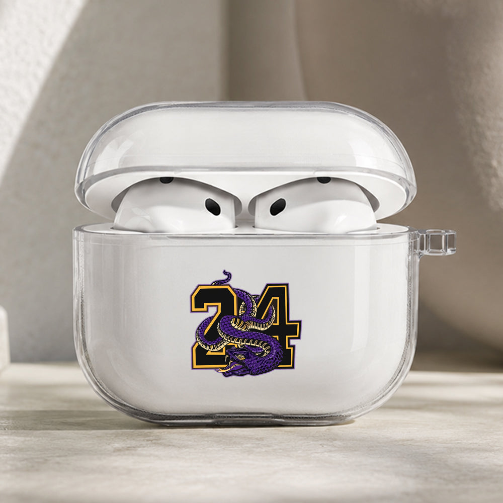 Kobe Black Mamba Spirit Protective Apple AirPods Pro 3 Clear Case | Shockproof Cover