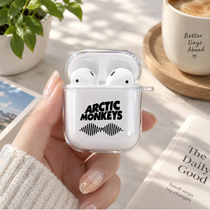Arctic Monkeys Soundwave Protective Clear Case Cover For Apple Airpods | Soft Silicone AirPods 1 / 2 Case | Protective Cover