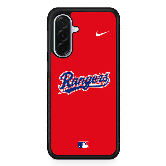MLB Texas Rangers Red Nike Samsung Galaxy A36 Case | Durable Samsung Galaxy A36 Protective Case