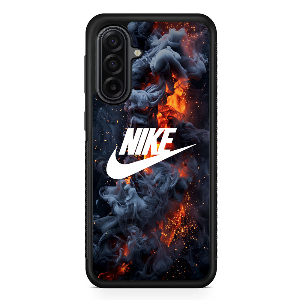 Nike Fire Across The Darkness Samsung Galaxy A17 Case | Durable Rubber Samsung Galaxy A17 Phone Case