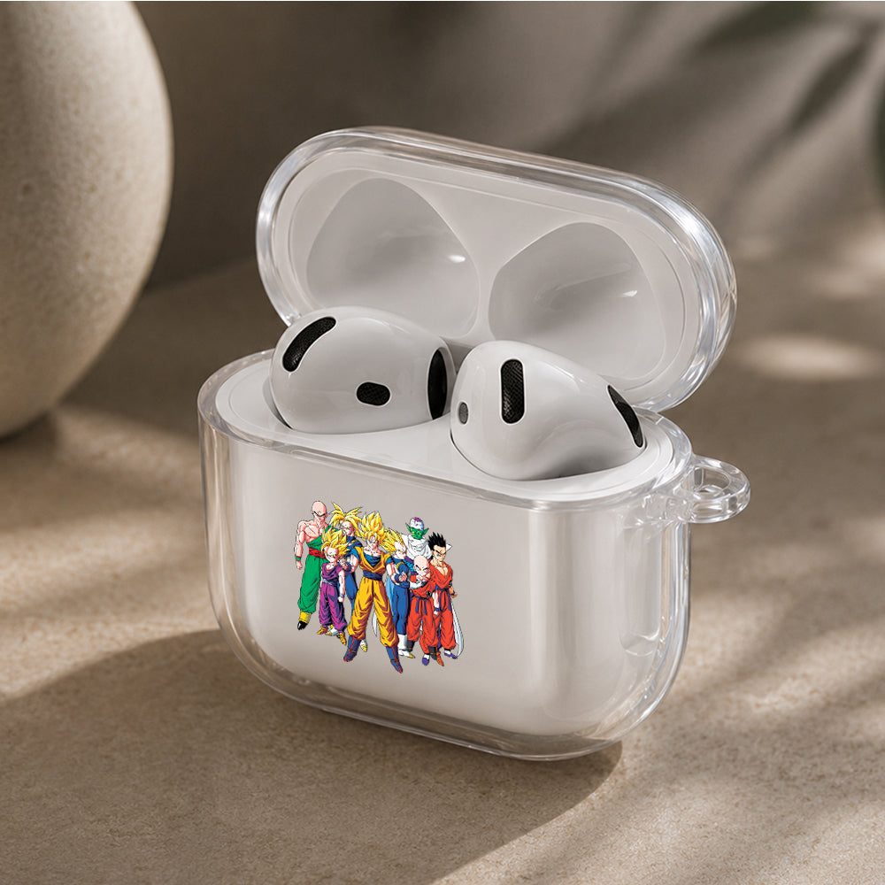 Dragon Ball Z The Z Fighters Protective Apple Airpods 4 Clear Case - Durable Clear Protection