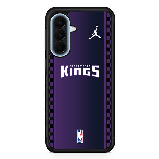 NBA Sacramento Kings Purple Jordan Samsung Galaxy A57 Case | Slim Samsung Galaxy A57 Protective Case
