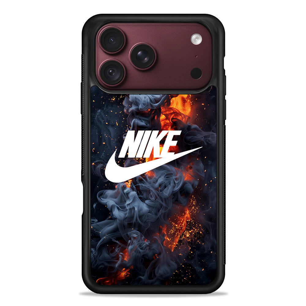 Nike Fire Across The Darkness iPhone 18 Pro Max Case – Slim Silicone Protective Cover