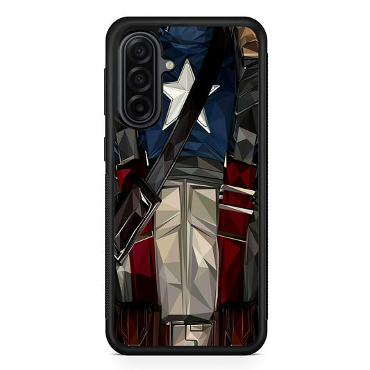 Captain America Costume Suit Samsung Galaxy A17 Case | Durable Rubber Samsung Galaxy A17 Phone Case