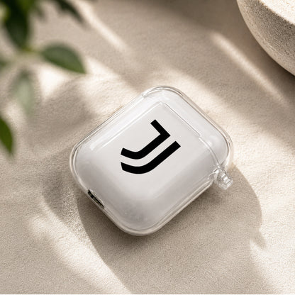 Juventus Logo Protective Clear Case Cover For Apple Airpods | Soft Silicone AirPods 1 / 2 Case | Protective Cover