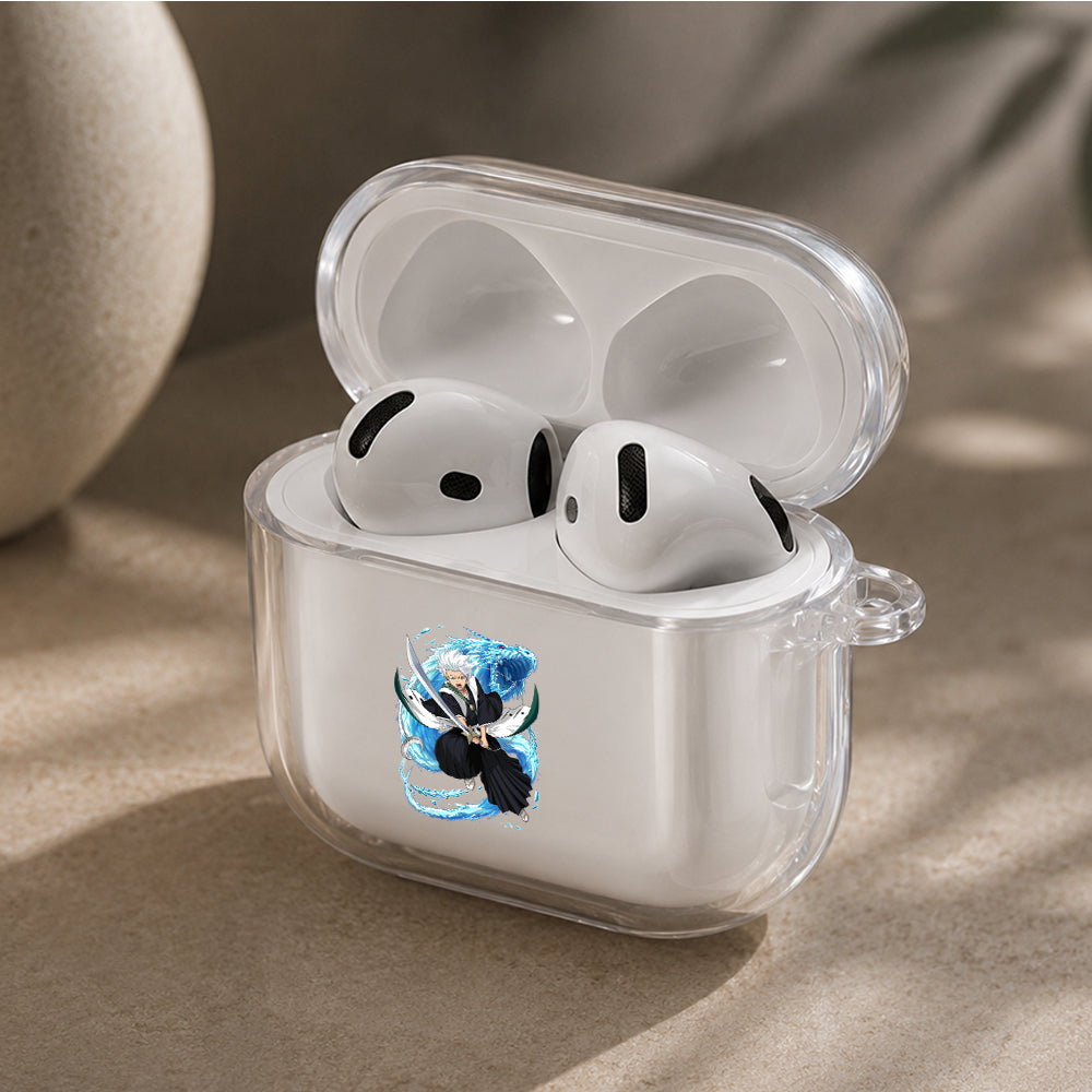 Bleach Toshiro Hitsugaya Protective Apple Airpods 4 Clear Case - Durable Clear Protection