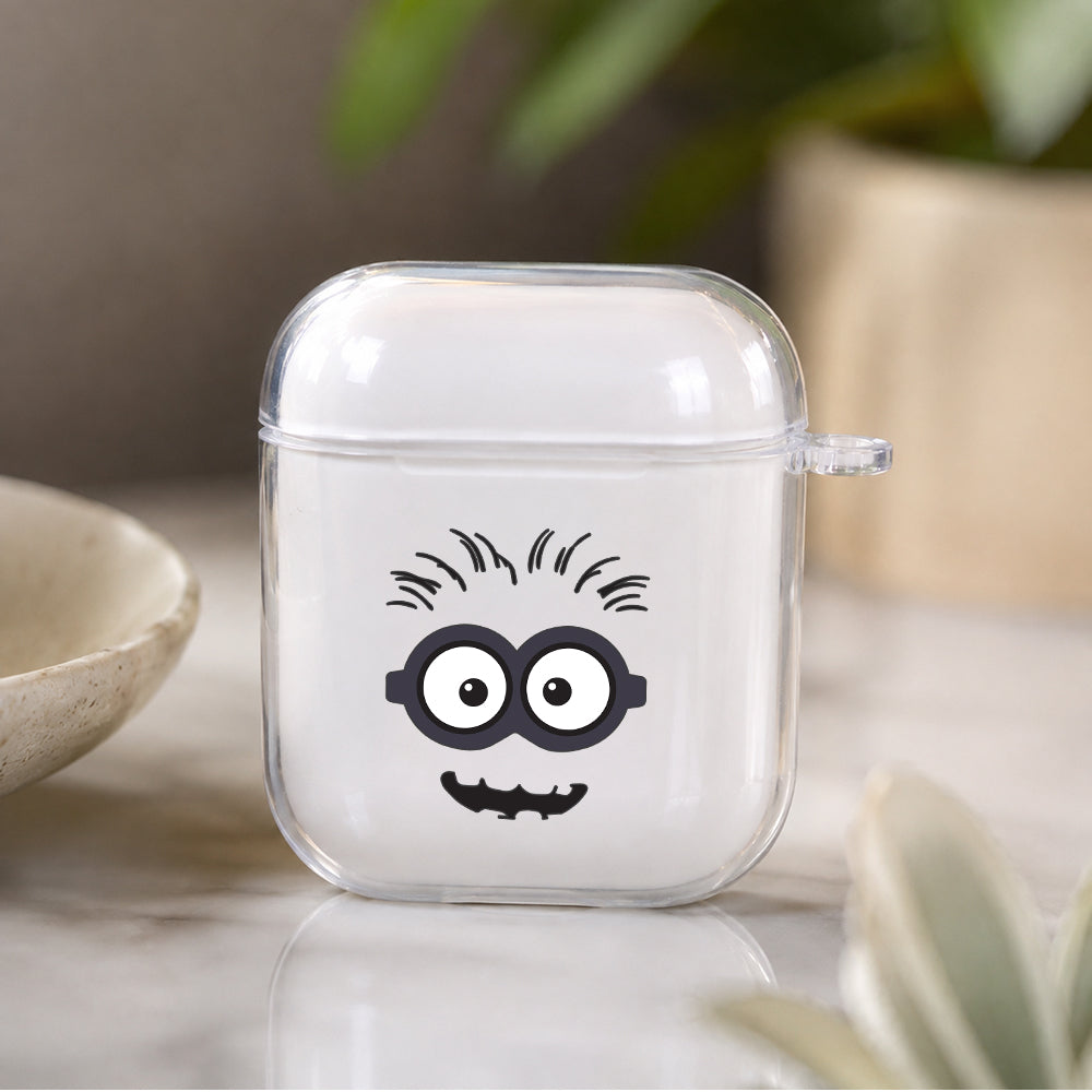 Minion Full Face Protective Clear Case Cover For Apple Airpods | Soft Silicone AirPods 1 / 2 Case | Protective Cover