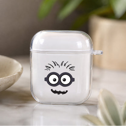 Minion Full Face Protective Clear Case Cover For Apple Airpods | Soft Silicone AirPods 1 / 2 Case | Protective Cover