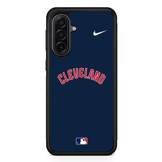 MLB Cleveland Guardians Navy Nike Samsung Galaxy A17 Case | Durable Rubber Samsung Galaxy A17 Phone Case