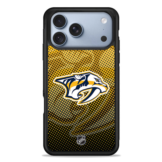 NHL Nashville Predators Dots Pattern iPhone 18 Pro Case - iPhone 18 Pro Silicone Case