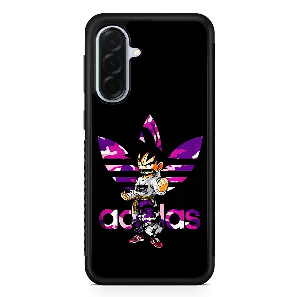 Adidas Purple Camo Son Goku Samsung Galaxy A36 Case | Durable Samsung Galaxy A36 Protective Case