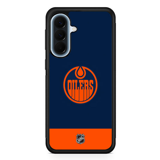 NHL Edmonton Oilers Navy Samsung Galaxy A57 Case | Slim Samsung Galaxy A57 Protective Case