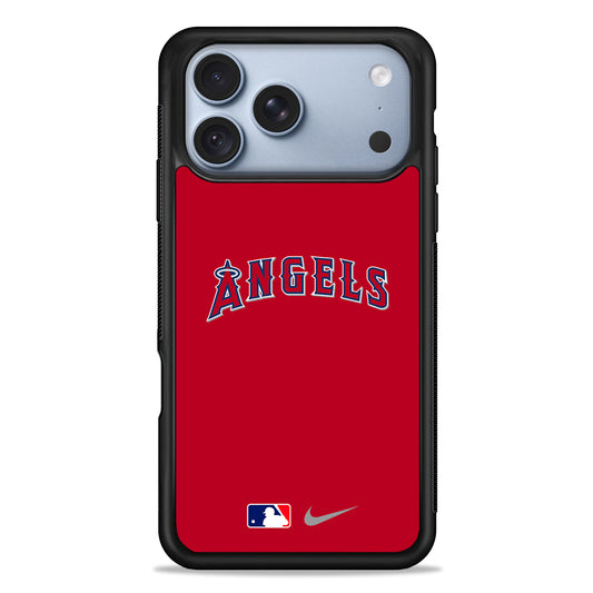 MLB Los Angeles Angels Red Nike iPhone 18 Pro Case - iPhone 18 Pro Silicone Case