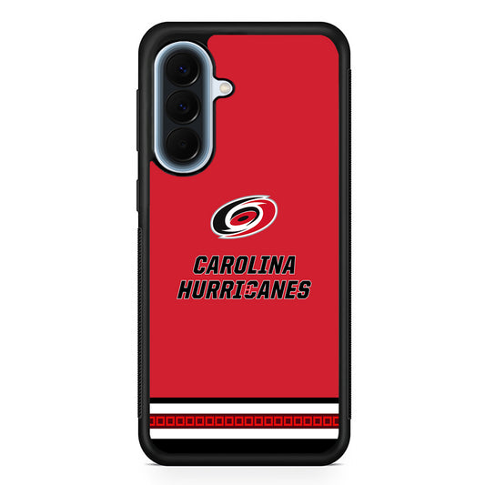 NHL Carolina Hurricanes Red Samsung Galaxy A57 Case | Slim Samsung Galaxy A57 Protective Case