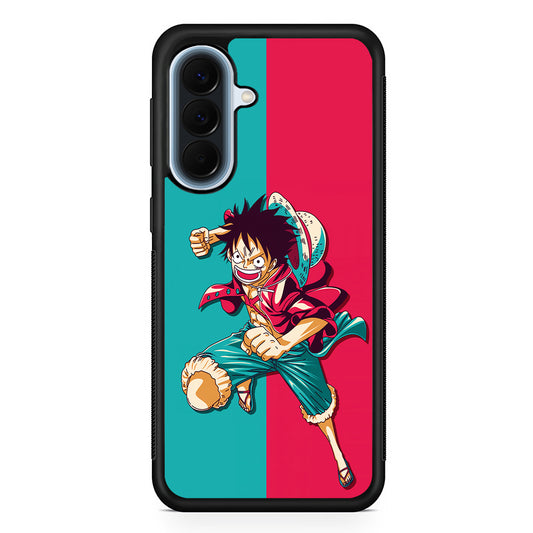 One Piece Luffy Red Blue Samsung Galaxy A57 Case | Slim Samsung Galaxy A57 Protective Case