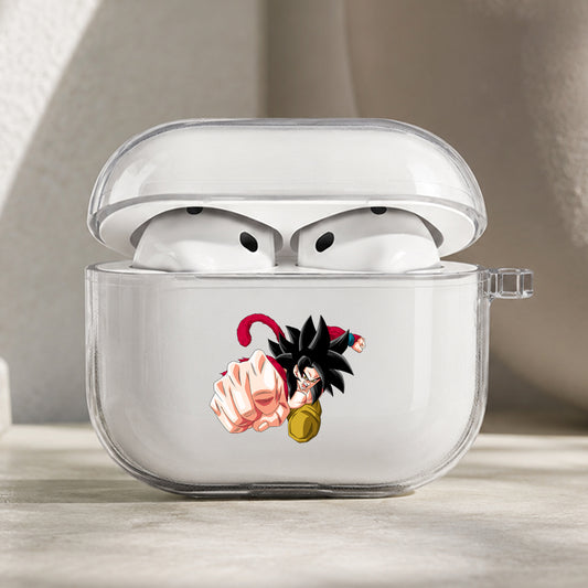 Dragon Ball SS4 Goku Fist Protective Apple AirPods Pro 3 Clear Case | Shockproof Cover