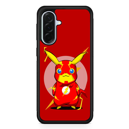 Pikachu in The Flash's Costume Samsung Galaxy A36 Case | Durable Samsung Galaxy A36 Protective Case
