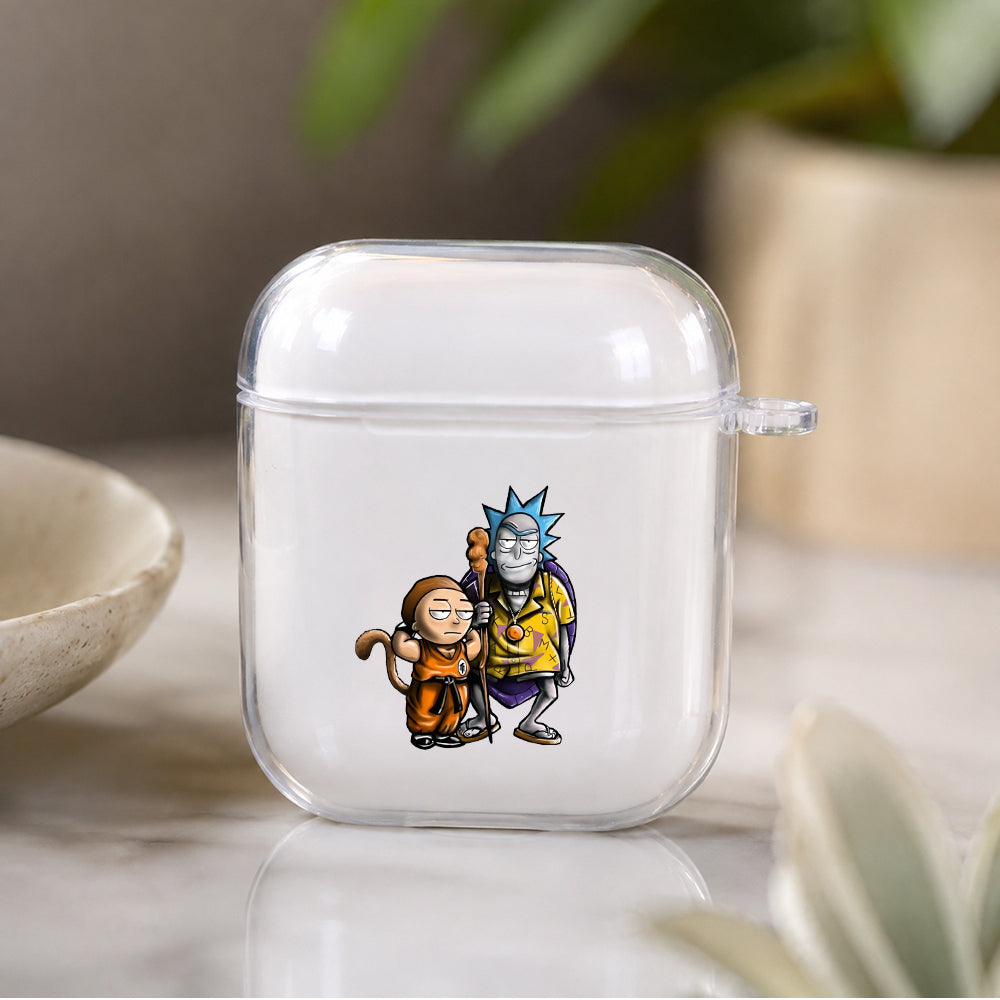 Rick and Morty Dragon Ball Mode Protective Clear Case Cover For Apple Airpods | Soft Silicone AirPods 1 / 2 Case | Protective Cover