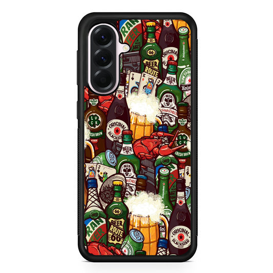 Beer Bottle Art Samsung Galaxy A56 Case | Samsung Galaxy A56 Protective Rubber Case