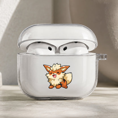 Pokemon Growlithe Protective Apple AirPods Pro 3 Clear Case | Shockproof Cover
