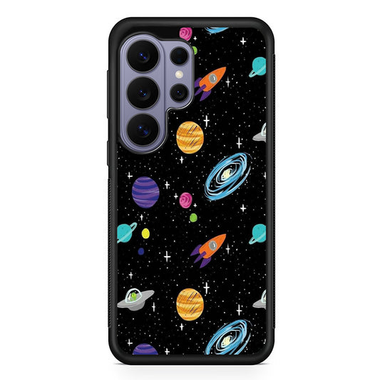 Space Pattern 003 Samsung Galaxy S26 Ultra Case | Protective Rubber Cover