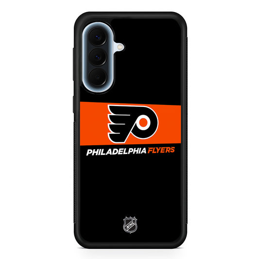 NHL Philadelphia Flyers Black Samsung Galaxy A57 Case | Slim Samsung Galaxy A57 Protective Case