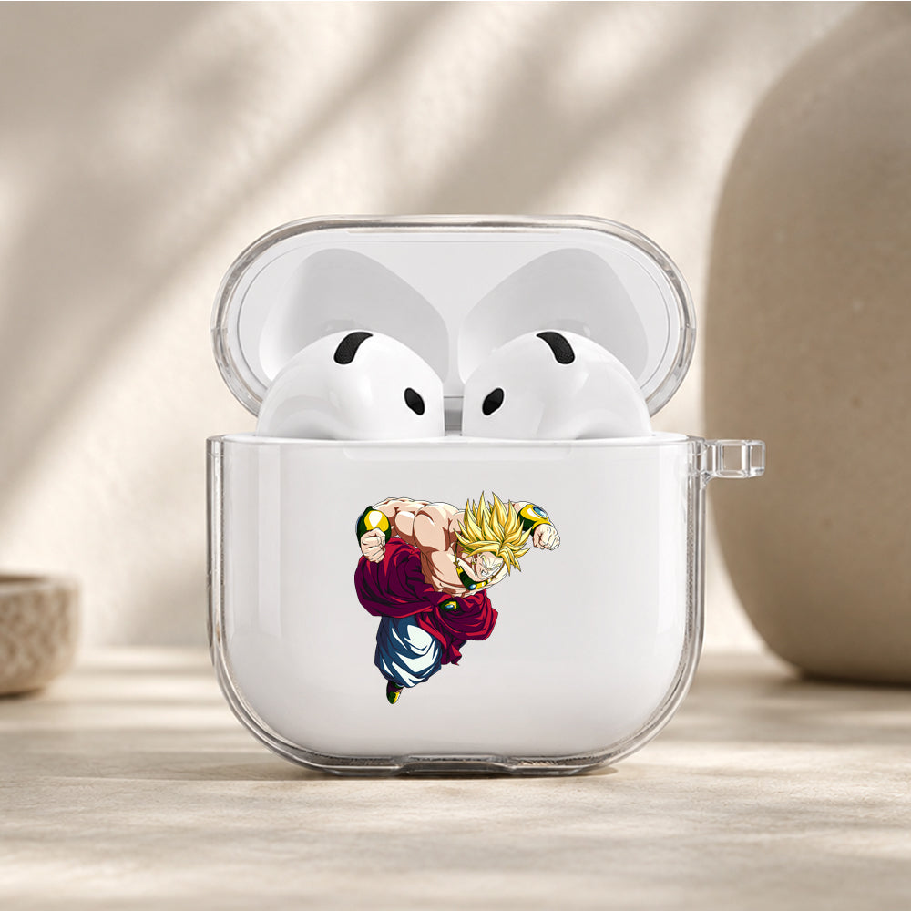 Dragon Ball Z Broly Unstoppable Protective Apple Airpods 4 Clear Case - Durable Clear Protection
