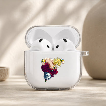 Dragon Ball Z Broly Unstoppable Protective Apple Airpods 4 Clear Case - Durable Clear Protection