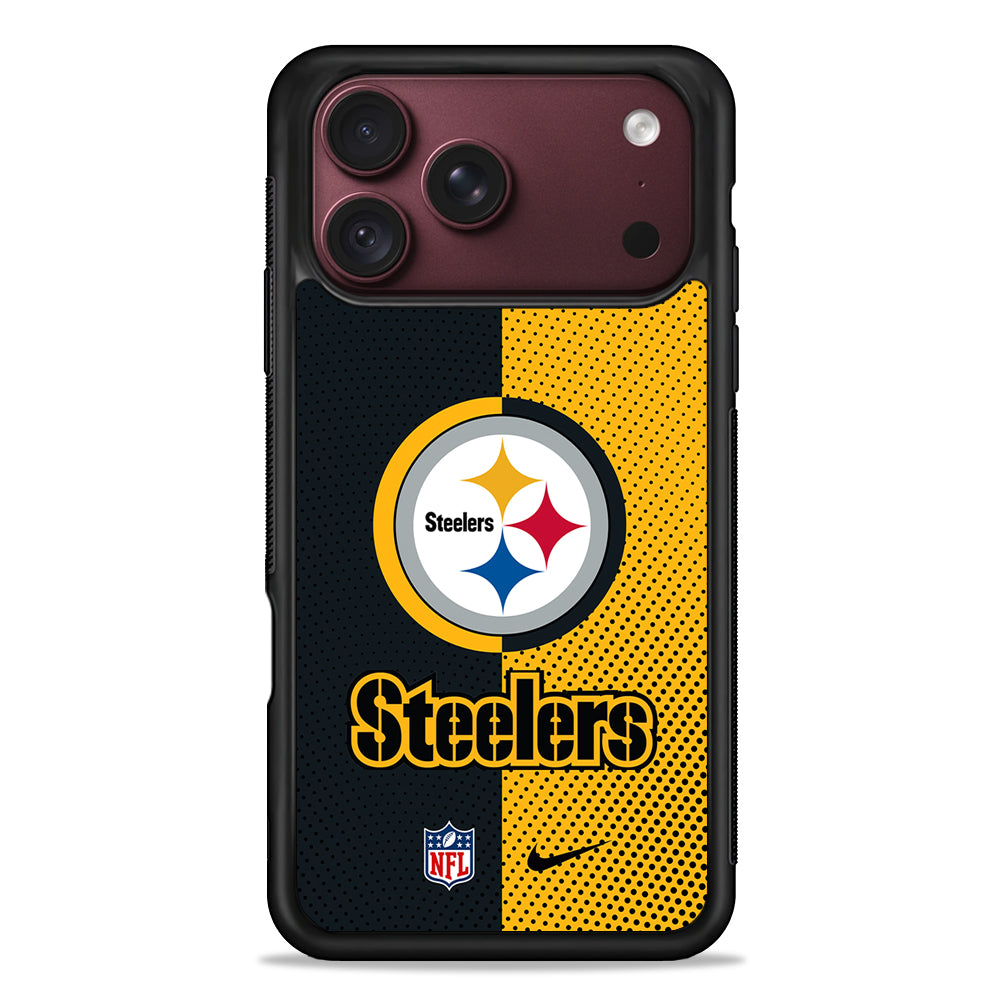 NFL Pittsburgh Steelers Nike iPhone 18 Pro Max Case – Slim Silicone Protective Cover