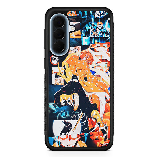 Demon Slayer Zenitsu Aesthetic Samsung Galaxy A57 Case | Slim Samsung Galaxy A57 Protective Case