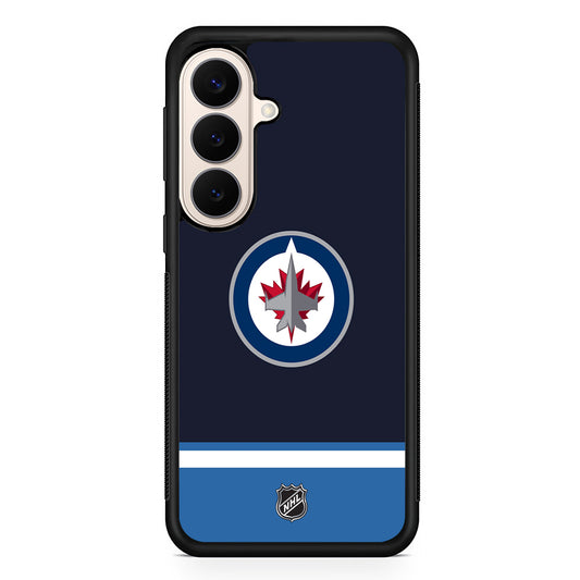 NHL Winnipeg Jets Navy Samsung Galaxy S26 Case | Durable Protective Rubber Cover