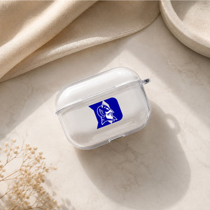 Duke Blue Devils Mascot Protective Apple AirPods Pro 3 Clear Case | Shockproof Cover