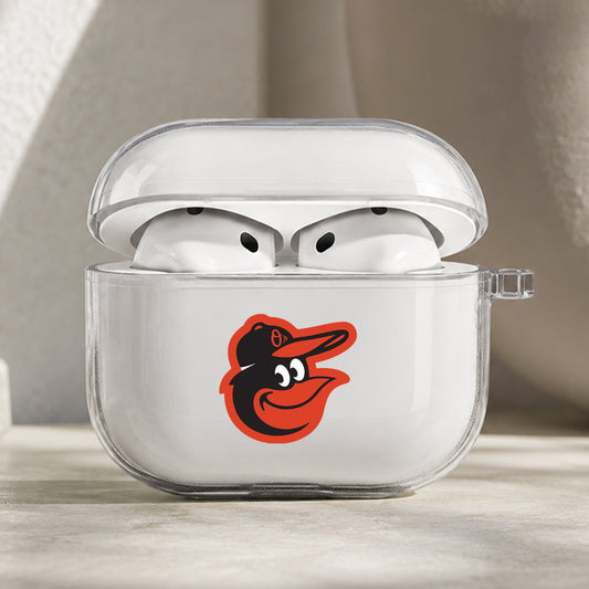 MLB Baltimore Orioles Symbol Protective Apple AirPods Pro 3 Clear Case | Shockproof Cover