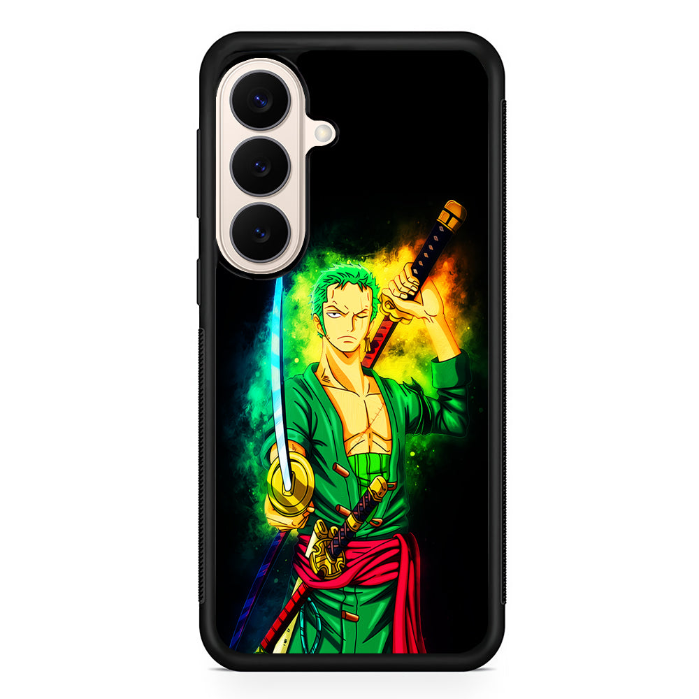 One Piece Roronoa Zoro Art Samsung Galaxy S26 Case | Durable Protective Rubber Cover