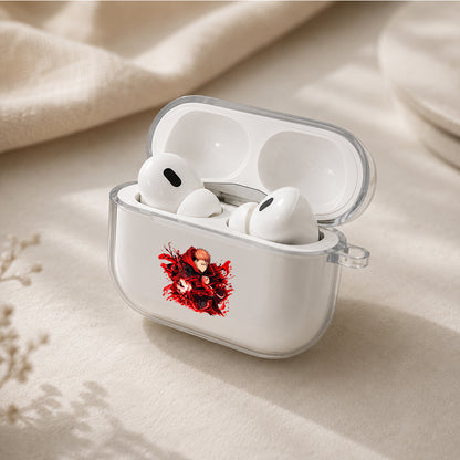 Jujutsu Kaisen Yuji Explosive Protective Apple AirPods Pro 3 Clear Case | Shockproof Cover