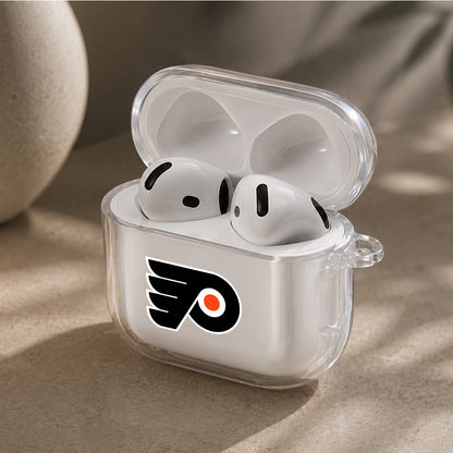 NHL Philadelphia Flyers Logo Protective Apple Airpods 4 Clear Case - Durable Clear Protection