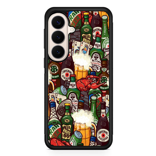 Beer Bottle Art Samsung Galaxy S26 Case | Durable Protective Rubber Cover