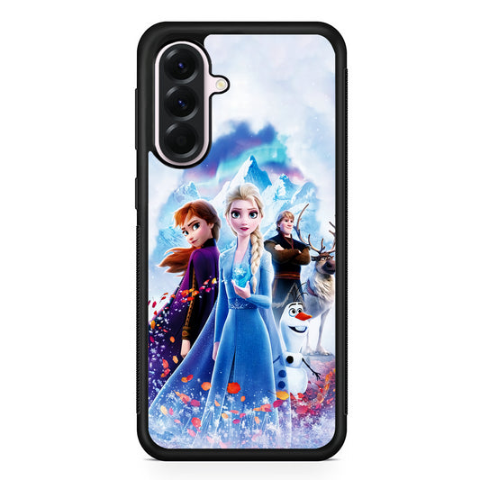 Frozen All Characters Samsung Galaxy A56 Case | Samsung Galaxy A56 Protective Rubber Case