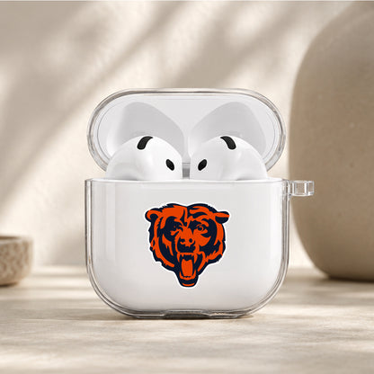 NFL Chicago Bears Logo Protective Apple Airpods 4 Clear Case - Durable Clear Protection