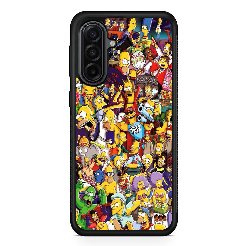 Simpson All Character Samsung Galaxy A17 Case | Durable Rubber Samsung Galaxy A17 Phone Case