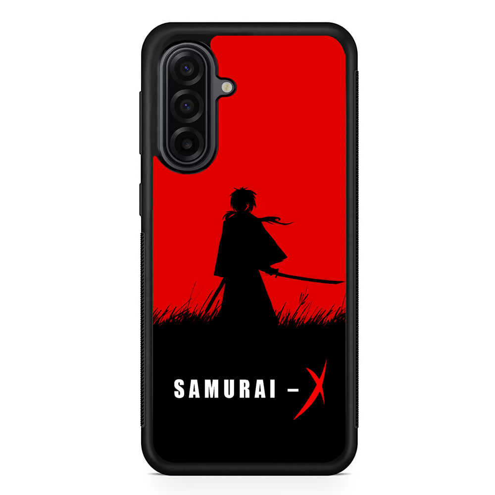 Samurai X Silhouette Poster Samsung Galaxy A17 Case | Durable Rubber Samsung Galaxy A17 Phone Case