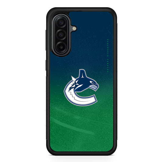 NHL Vancouver Canucks Gradation Samsung Galaxy A17 Case | Durable Rubber Samsung Galaxy A17 Phone Case